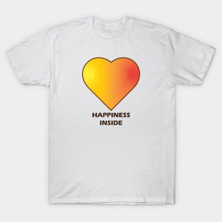 Happiness Inside - Heart T-Shirt